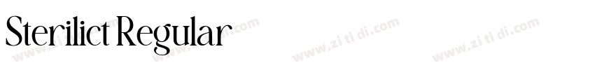 Sterilict Regular字体转换 Sterilict Regular字体转换